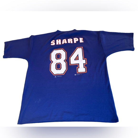 Vintage Denver Broncos Shirt Jersey Adult Large‎ Shannon Sharpe Mens NFL 90s - Picture 2 of 8
